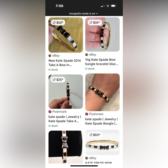 Kate Spade Black and Gold Bow Bangles a bundle of three main image 6